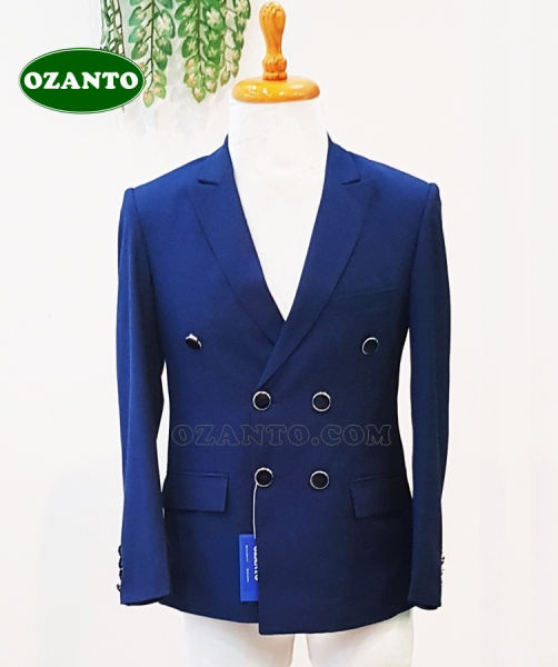 Bộ suit xanh 6 nút giá rẻ