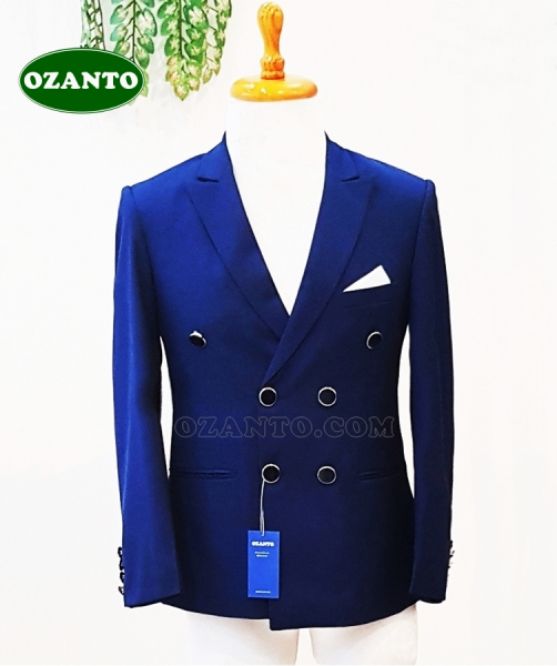 Bộ suit xanh 6 nút giá rẻ